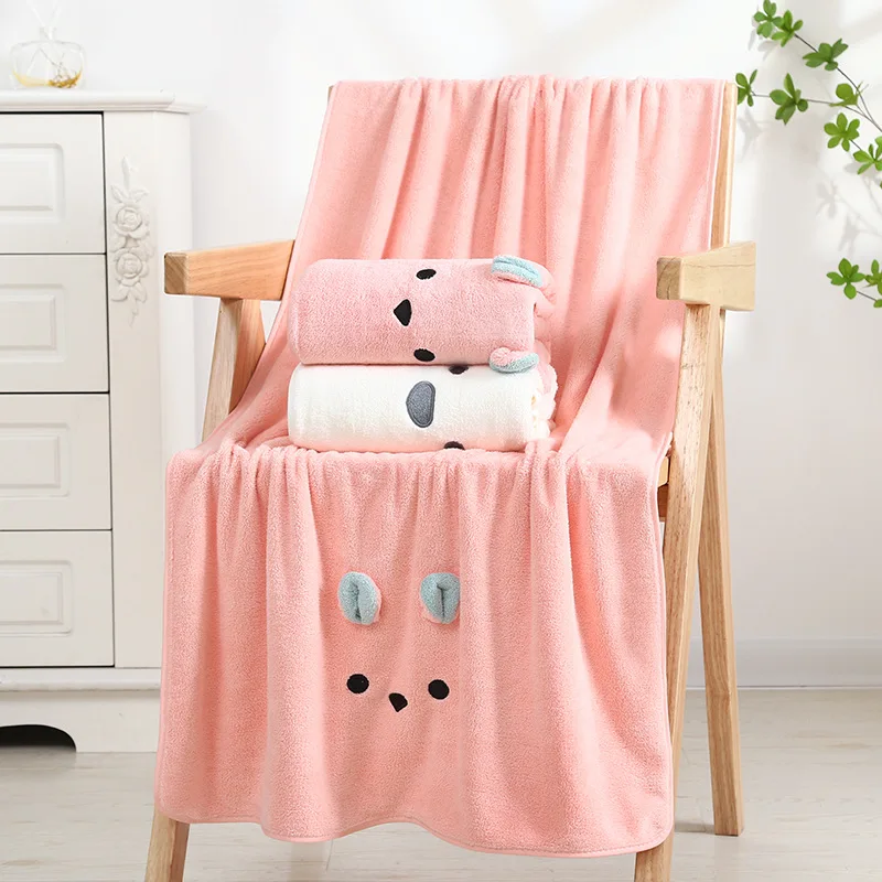 

Cute Cartoon Children Bath Towel for Home Soft Microfibe Adult Hand Towels Sauna Products Thick Absorbent Bathroom Accessory