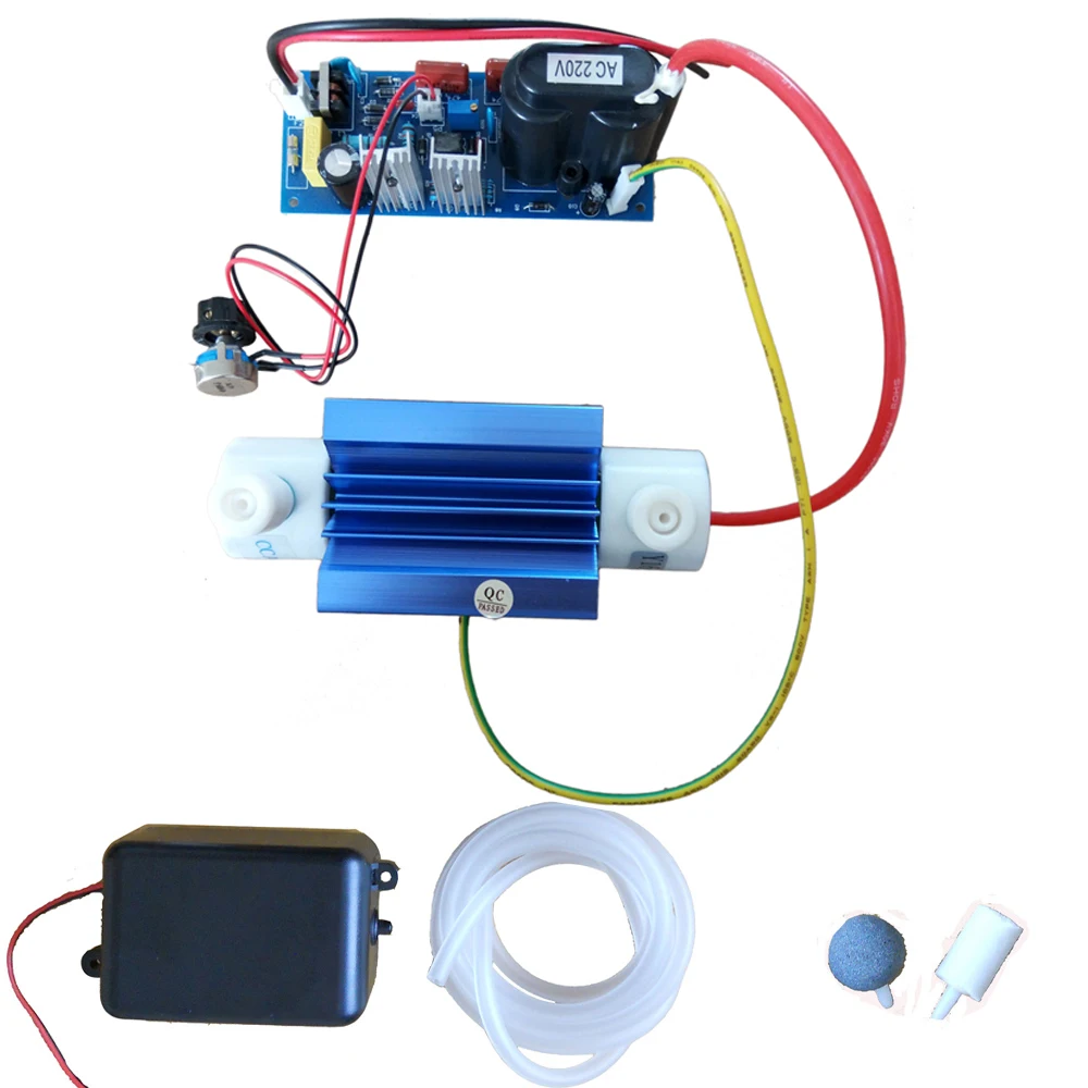 220V with accessory 5 г кремнезем трубка генератор озона выход озона Регулируемый Открытый блок питания для полива растений+ дополнительный аксессуар - Цвет: 220V with accessory