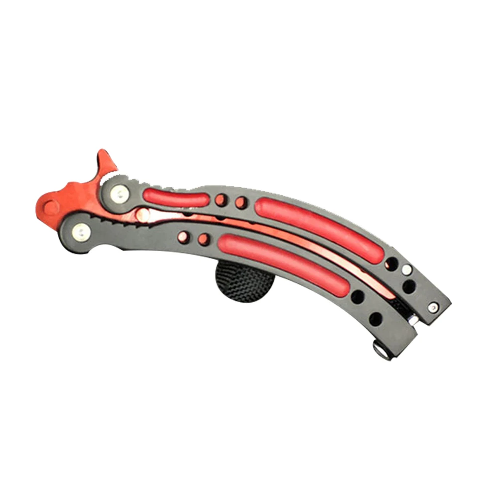 Бабочка в ноже balisong Karambit складной нож Лезвие подарок для мужчин тренировочный нож Практичный Нож не заточенный с отверткой