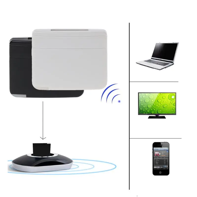 A2DP Bluetooth Музыка Аудио приемник адаптер 30-контактный концентратор с динамиками для iPod, iPhone