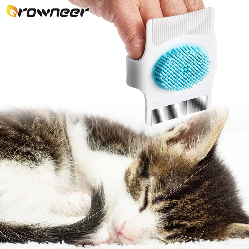 

Pet Massage Comb For Cats Dogs Bath Brush Multi-function Combs Grooming Tools Remove Loose Hairs Eliminate Fleas Pets Accessory