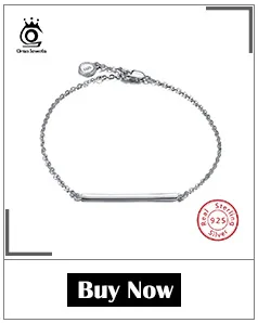 ORSA JEWELS 925 Браслеты стерлингового серебра для Для женщин сердечными амулетами AAA ослепительно CZ Женская мода вечерние ювелирные изделия подарок ASB02