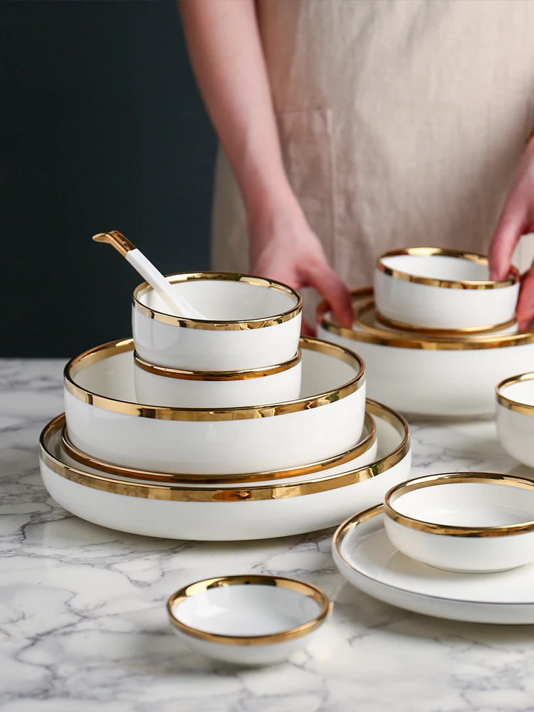 Набор керамических тарелок креативная индивидуальная Бытовая Посуда тарелка