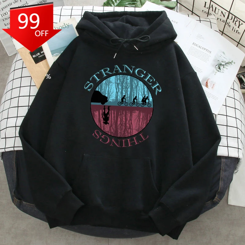 

Stranger Things 2021 Man's Sweatshirts Hooded Streetwear Tracksuits Fashion Clothing Male Warm Hoodies Eleven Supoleron Hombre