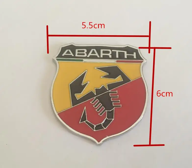 1 шт. 3D металла Скорпион Abarth 500 1000TC 1100 паук заднего наклейки на багажник автомобиля