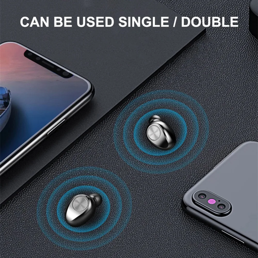 F9 TWS Bluetooth 5,0 спортивные наушники стерео Беспроводная Hi-Fi гарнитура 7 стилей невидимые мини-наушники с светодиодный зарядным устройством для телефона