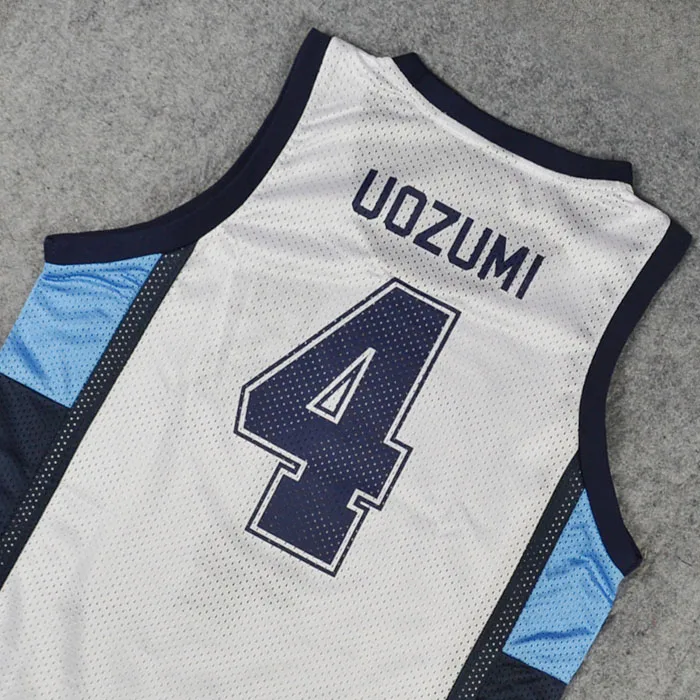 Костюм для косплея SLAM Cosplay Ryonan School № 4 JUN UOZUMI баскетбольные майки рубашка белая