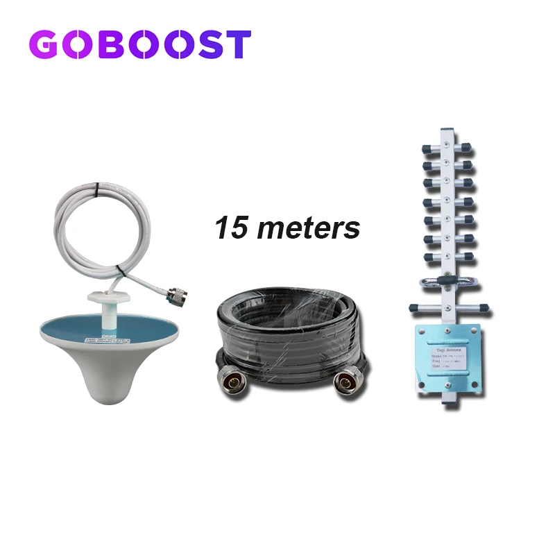 Ретранслятор 4g антенна-усилитель комплект 15 метров кабель gsm 2g 3g для мобильного