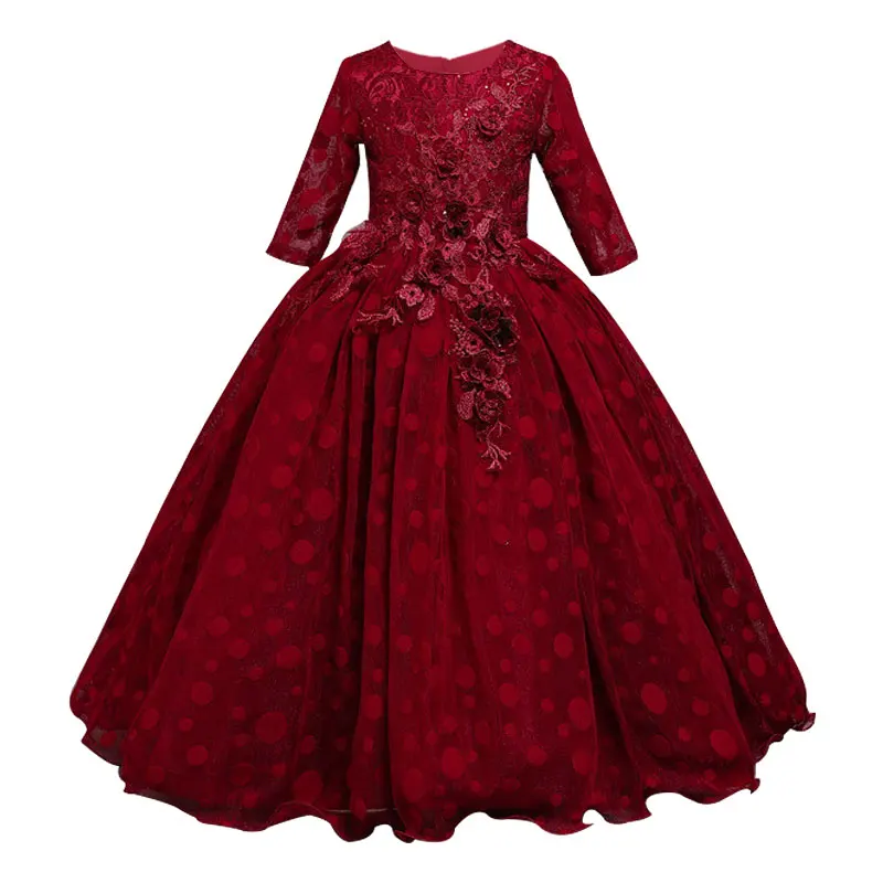 2021 женское свадебное платье стразы с длинными рукавами для первого причастия