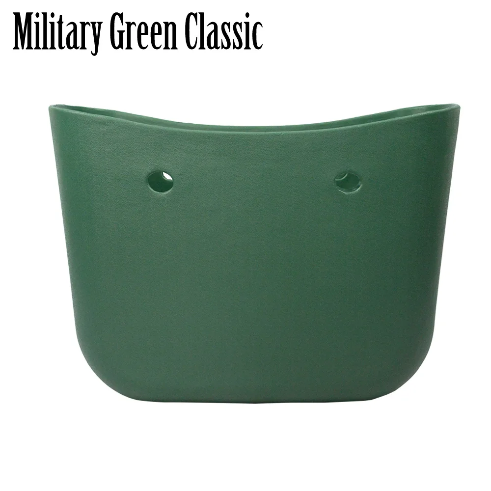 military green Классическая большая сумка EVA женские сумки модные сумки DIY водонепроницаемый стиль obag резиновая силиконовая стильная женская сумка - Цвет: military green