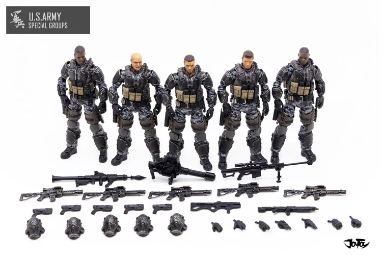 E-5 figures Новая игрушка 1/18, фигурки морской пехоты США USMC, модель, кукла, подарок на день рождения/праздник - Цвет: E-5 figures