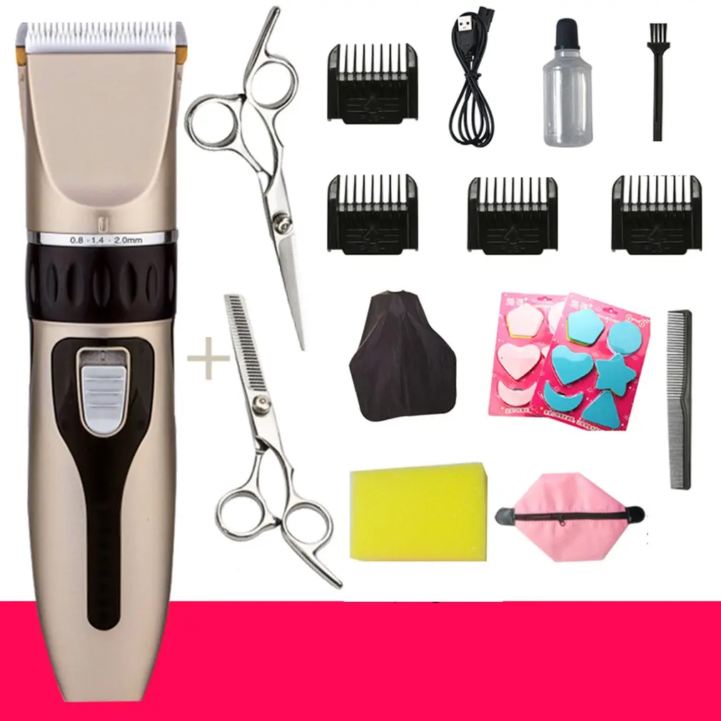

Electric Hair Clipper Rechargeable Hair Trimmer Portable Titanium Ceramic Blade Salon Men Hair Cutting Barber Machine
