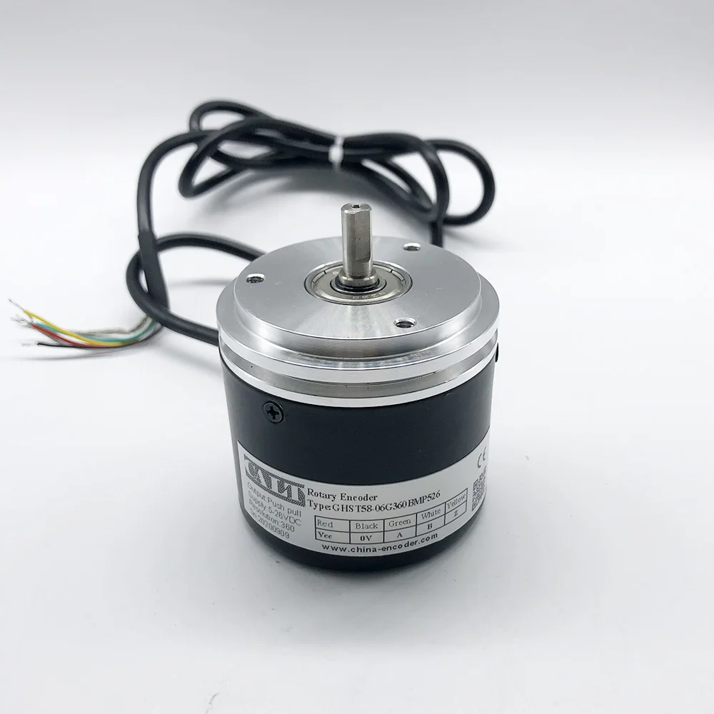Сплошной вал 6 мм инкрементный роторный кодер-GHST58 Серия синхронный фланец