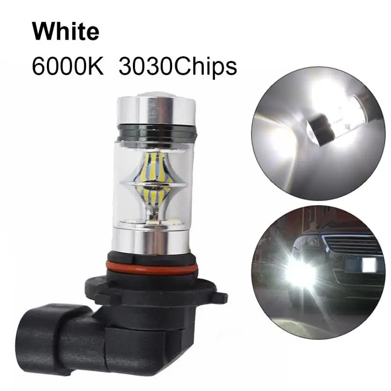 

1pc 9005 HB3 100W 6000K Super White Fog Light 2323 LED Driving Bulb DRL Daytime Running Light Car Fog Lamp