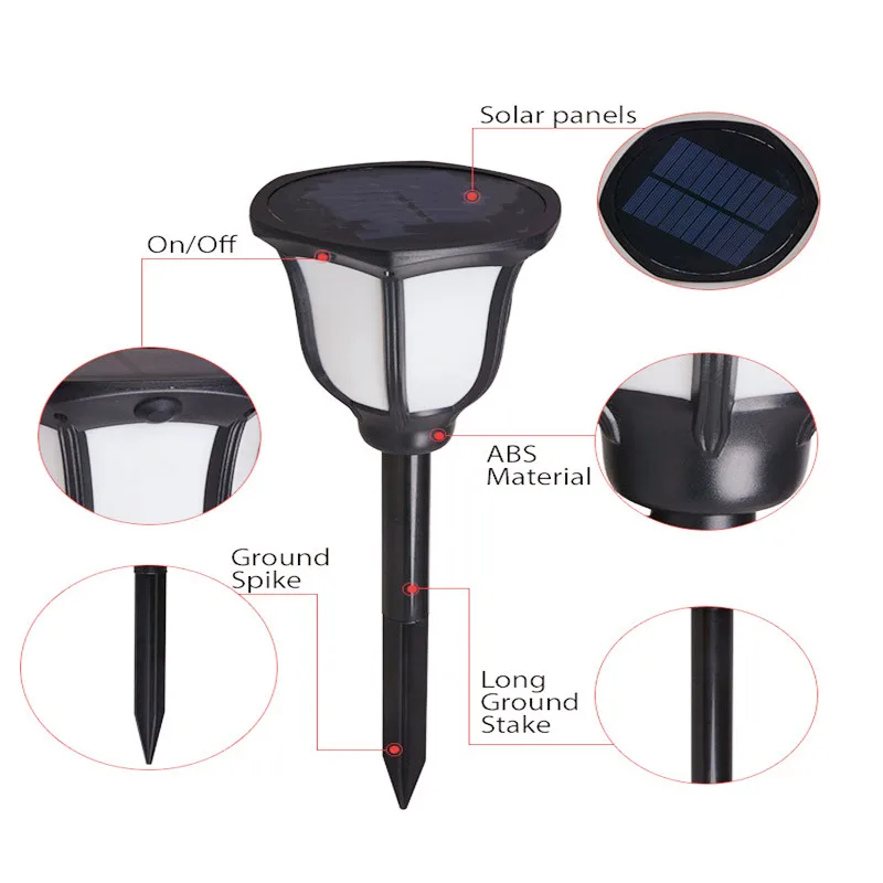 Новый Солнечный пламенный светильник наружный внутренний с пламенем настенный