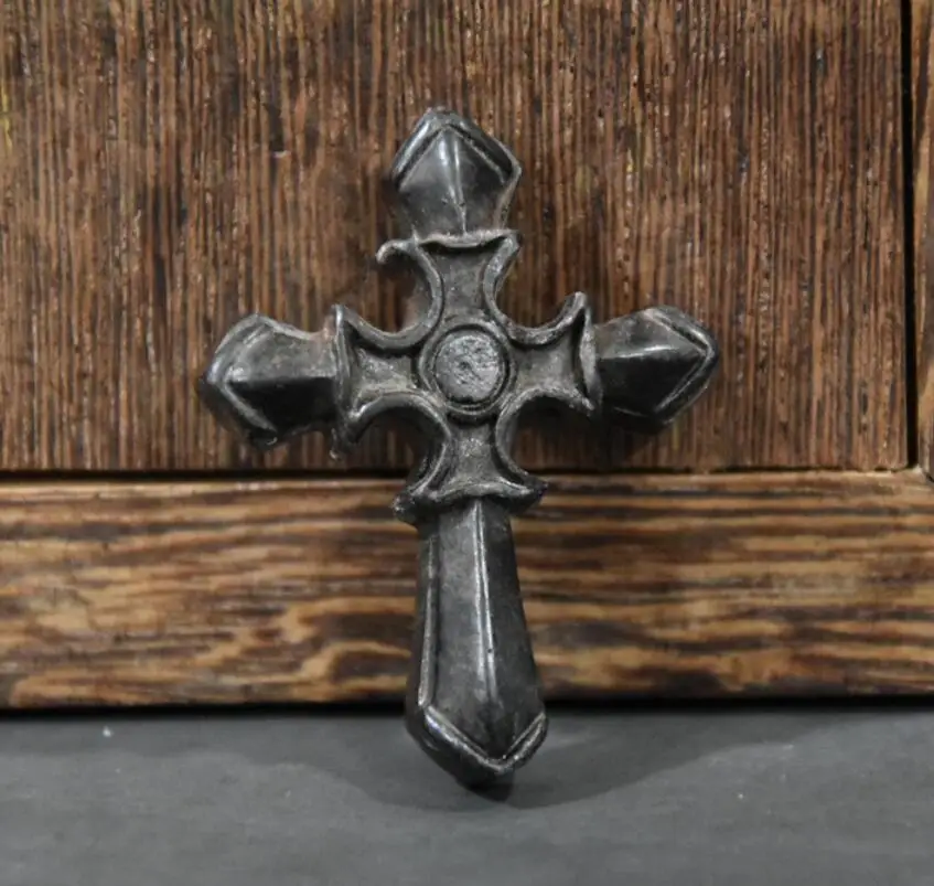 

Хуншанская культура архаиз черный железный метеорит защищает от злых духов крест маленькая статуя