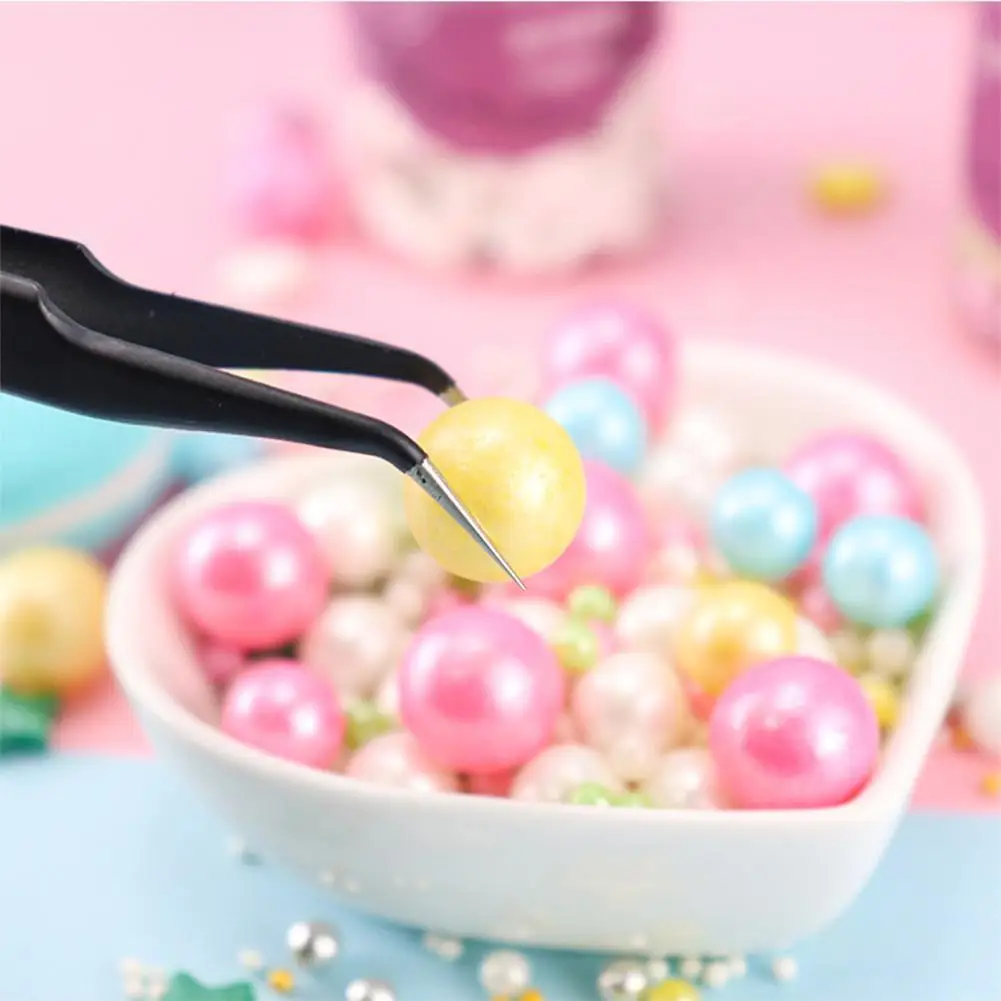 

85g Round Edible White Pearl Sugar Beads Cake Decoration Chocolate Clay Candy Sprinkles DIY Fondant Cake Baking Sugar Z0S8