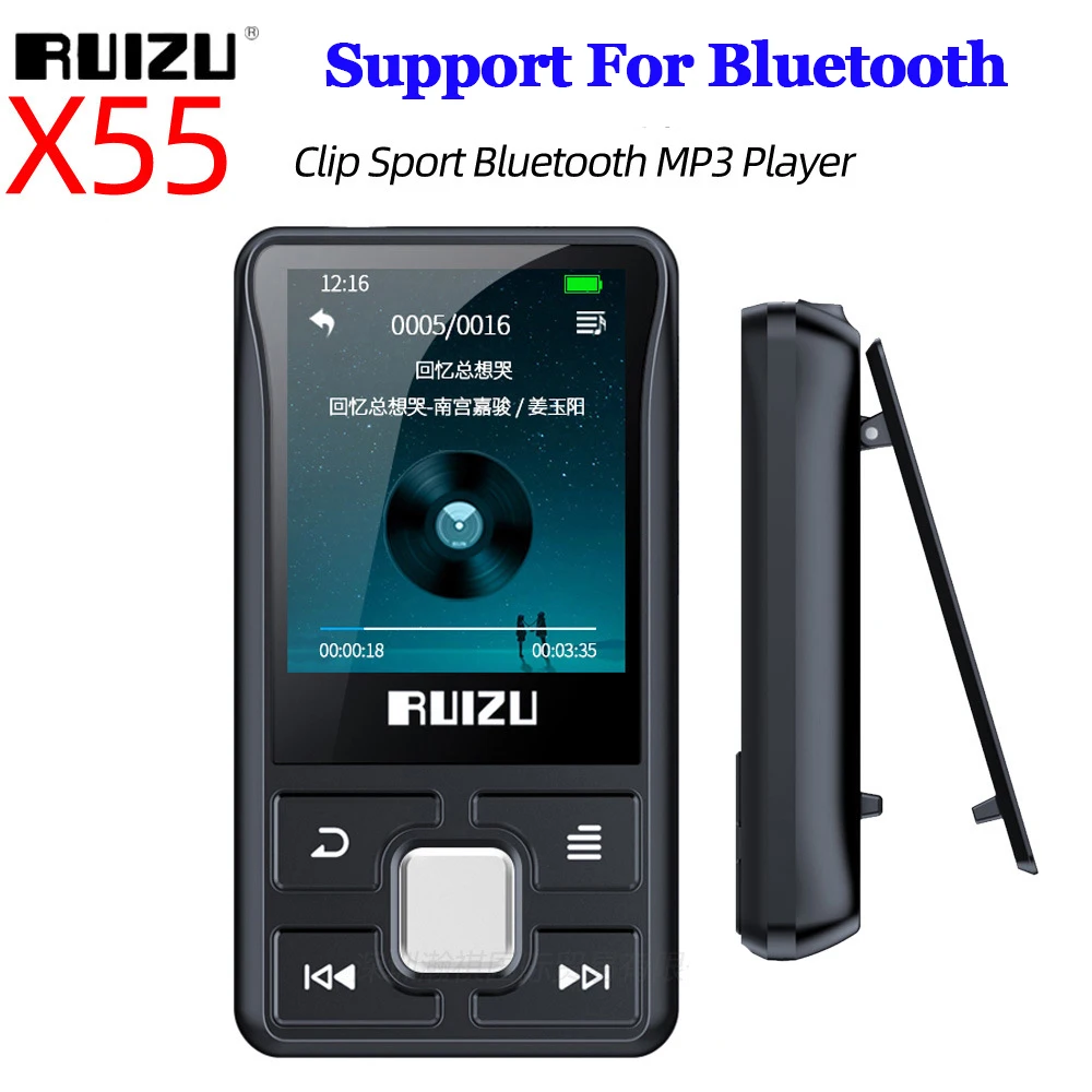 Mini Mp 3 4 Mp4 и MP3-плеер с зажимом экрана наушники Bluetooth запись FM радио Hi-Fi для бега Hifi