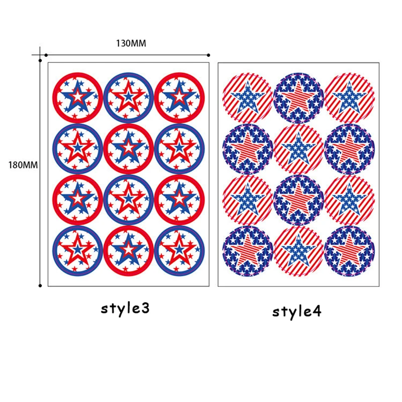 

12/18pcs 13*18cm 2020 Presidential Election USA Flag Stickers American Flag Decals Children Toy Birthday Party DIY Docer DGU22
