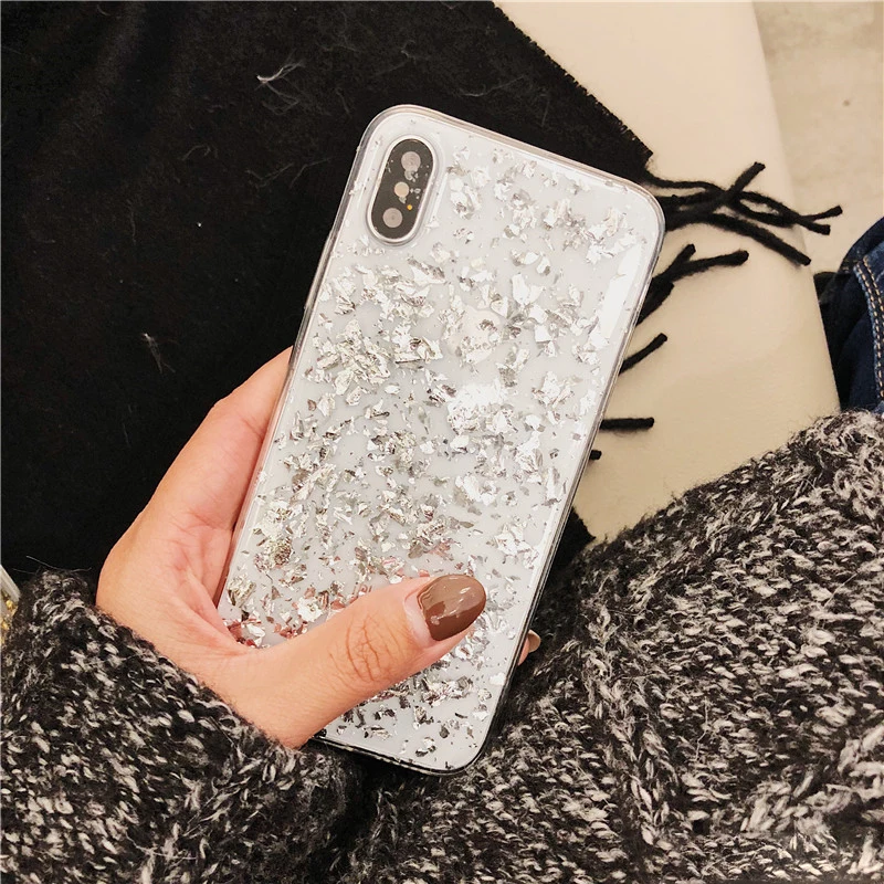 Роскошный 3D Блестящий Мягкий чехол для iPhone X 10 из ТПУ с блестящими золотыми