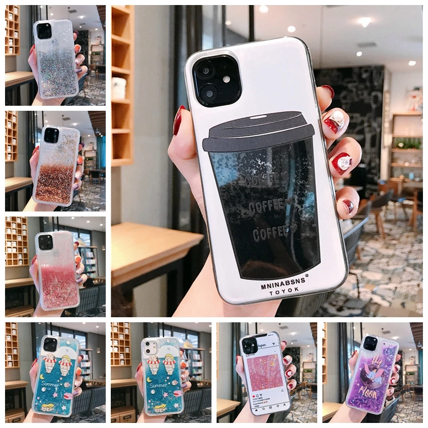 Чехол для iPhone 11 pro max мультяшный дельфин зыбучий песок чехол X XS MAX XR 6 6s 7 Plus