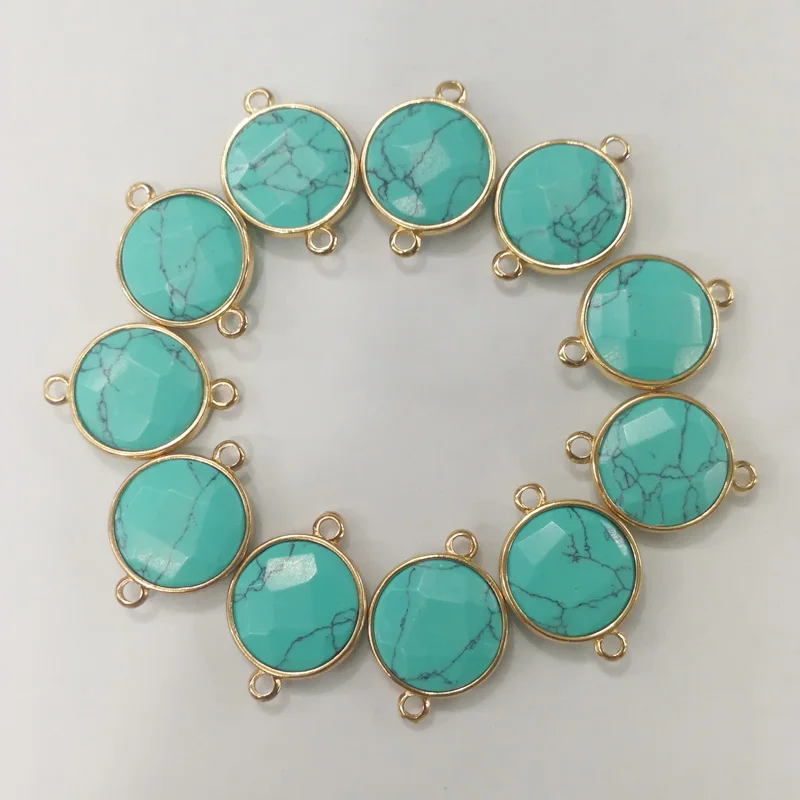 

12 шт., металлические соединители для ювелирных изделий с двумя отверстиями