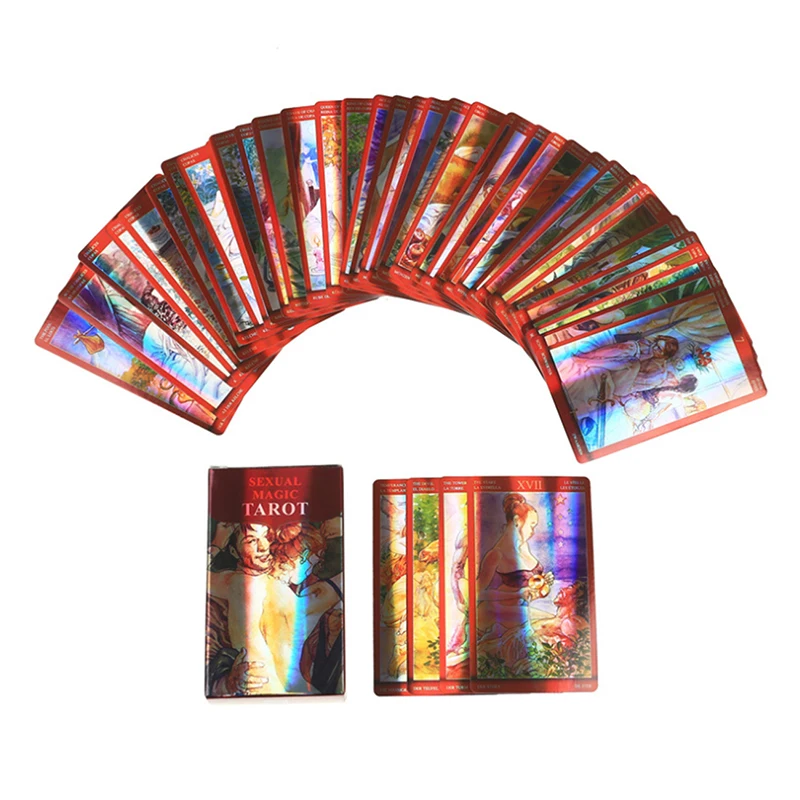 

Лазерная Сексуальная Волшебная Таро английская версия колода Таро настольная игра игральные карты гадания судьба вечерние НКА настольная ...