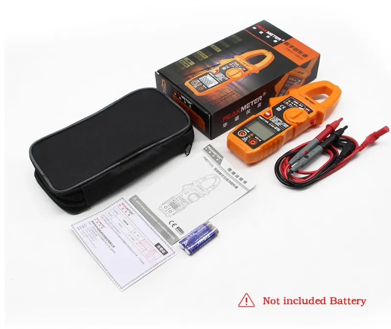 

PM2118S Portable Smart Digital clamp meter AC/DC Mulitmeter AC Current Voltage Resistance Continuity Tester with NVC