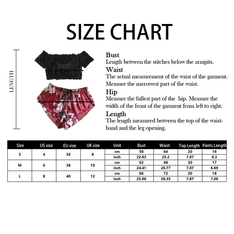 

Laamei Sexy Lingerie Erotic Women Embroidery Lace Bowknot Strapless Bra Satin Shorts Set Sleepwear Pajamas Lingerie Homewear