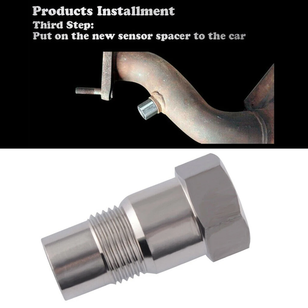 Прямой клетчатый проверочный светильник двигателя O2 Датчик Spacer адаптер из