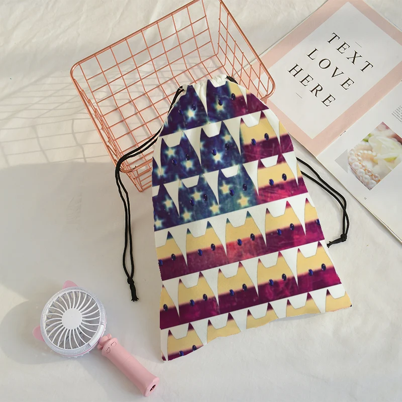 Crowdale Женский дорожный мягкий рюкзак с 3D принтом в виде галстука сумка на шнурке