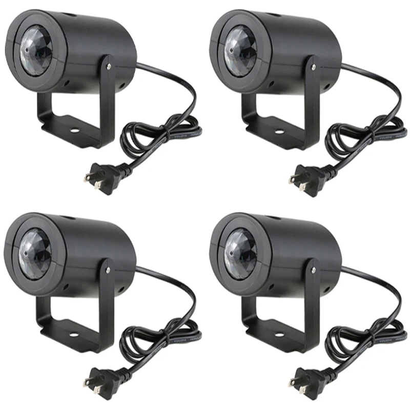 4pcs SXZM 9 Вт светодиодный лазерный проектор диско-AC85-265V магический шар сценический светильник RGB динамический сценический эффект лампы пульсация для KTV Вечерние - Цвет: 4pcs