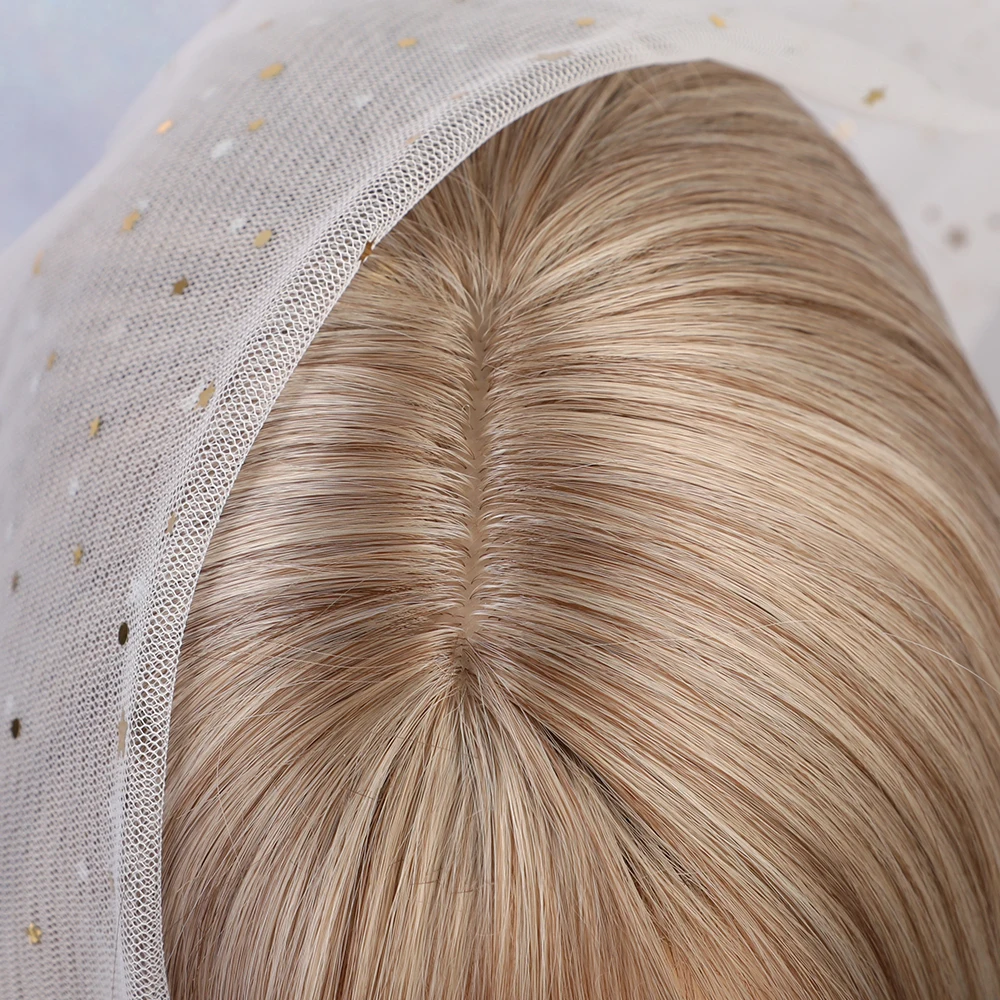 Парик для косплея и вечеринки Синтетические длинные волнистые парики с челкой