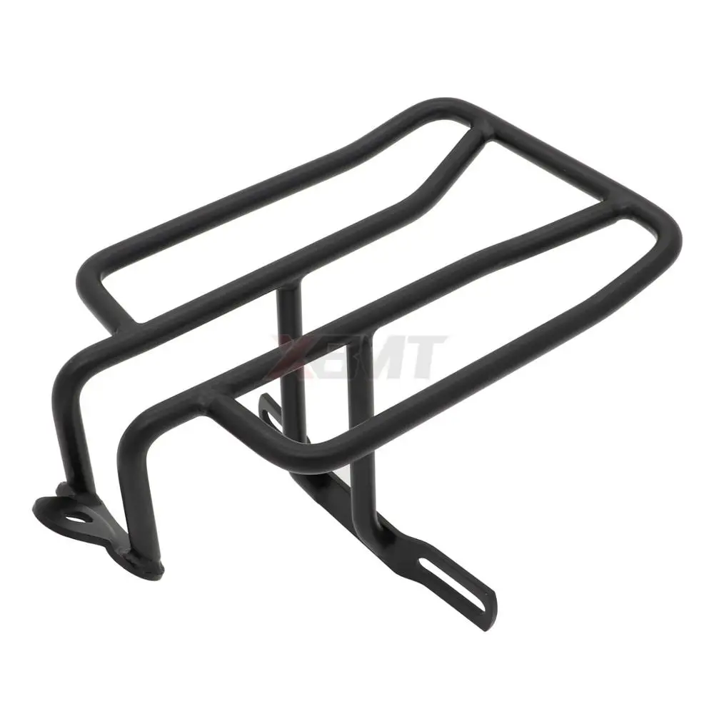 Черный/Хромированный задний багажник из стали для мотоцикла Harley Dyna Sportster XL883 XL1200