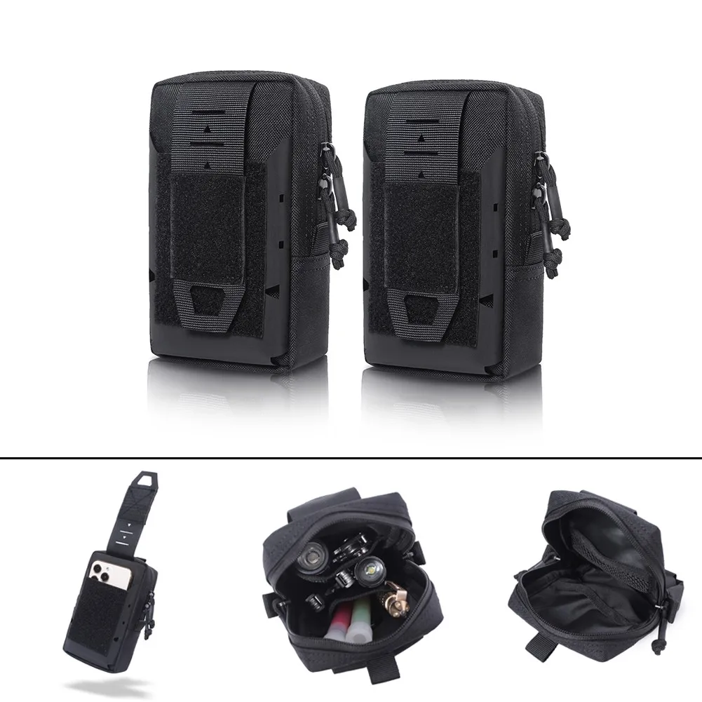 

1000D Men Military Compact Waist Tool Bag Mobile Phone Bag Vest Pack Purse Mobile Phone Bag Case Outdoor Hunting Bag 2021 New