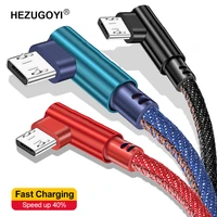 hezugoyi micro usb cable 3a denim fast charging usb typec cable for samsung xiaomi htc usb charger data cable mobile phone cable