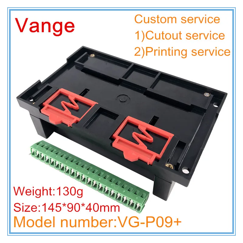 1pcs/lot one chip microcomputer project box 145*90*40mm ABS plastic enclosure cases terminal block for din rail device | Обустройство