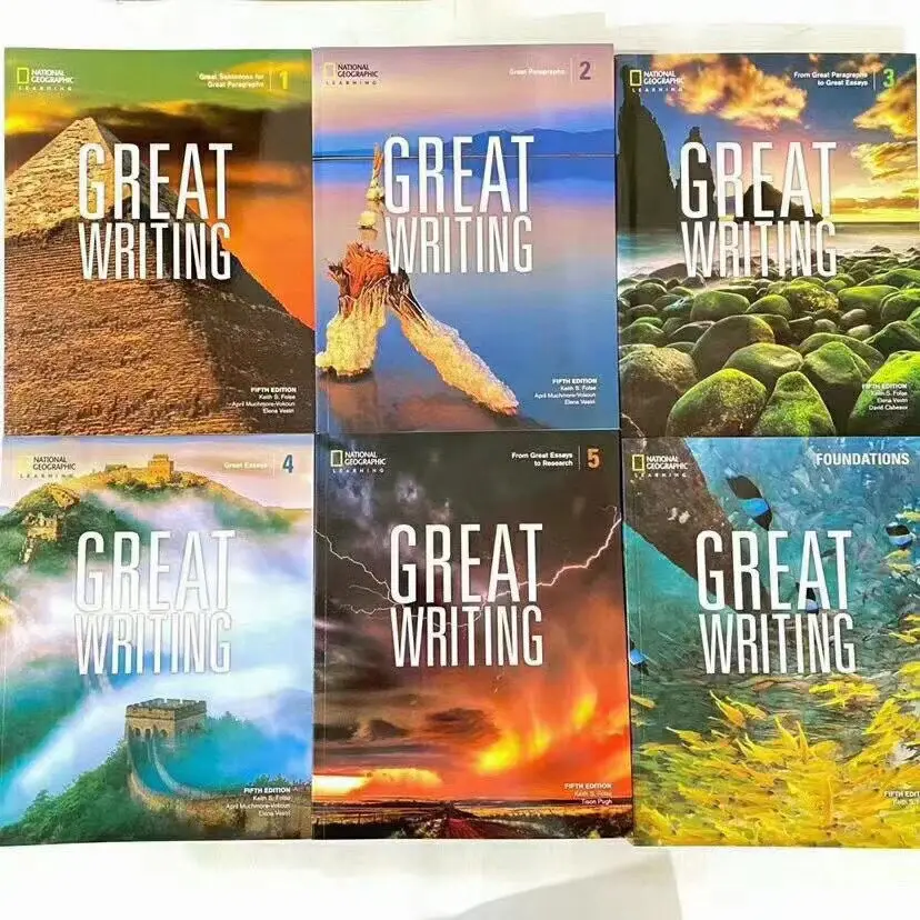 6PCS% 2FSet Great Writing Elementary Middle and High School National Geographic Writing Учебник Пятое издание English Picture Book
