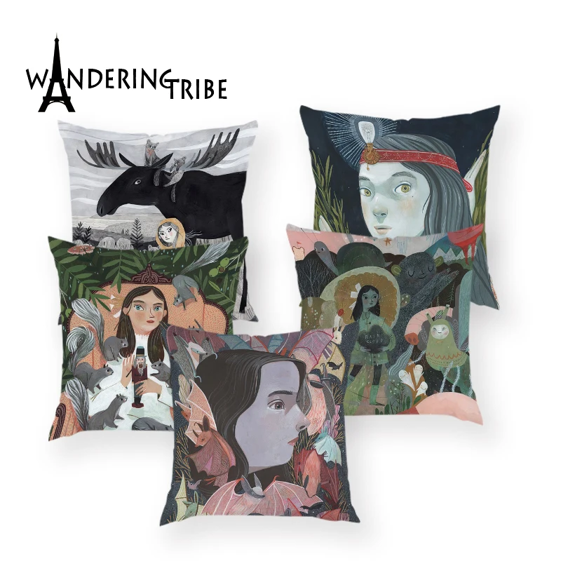 Винтажная декоративная наволочка для подушки скандинавский домашний декор