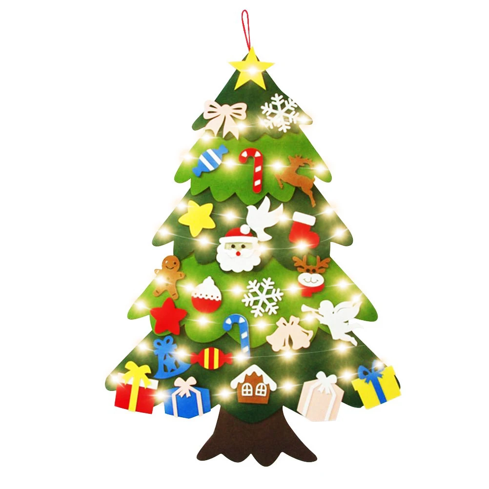 Войлочная Рождественская елка для детей DIY войлочная войлочные украшения