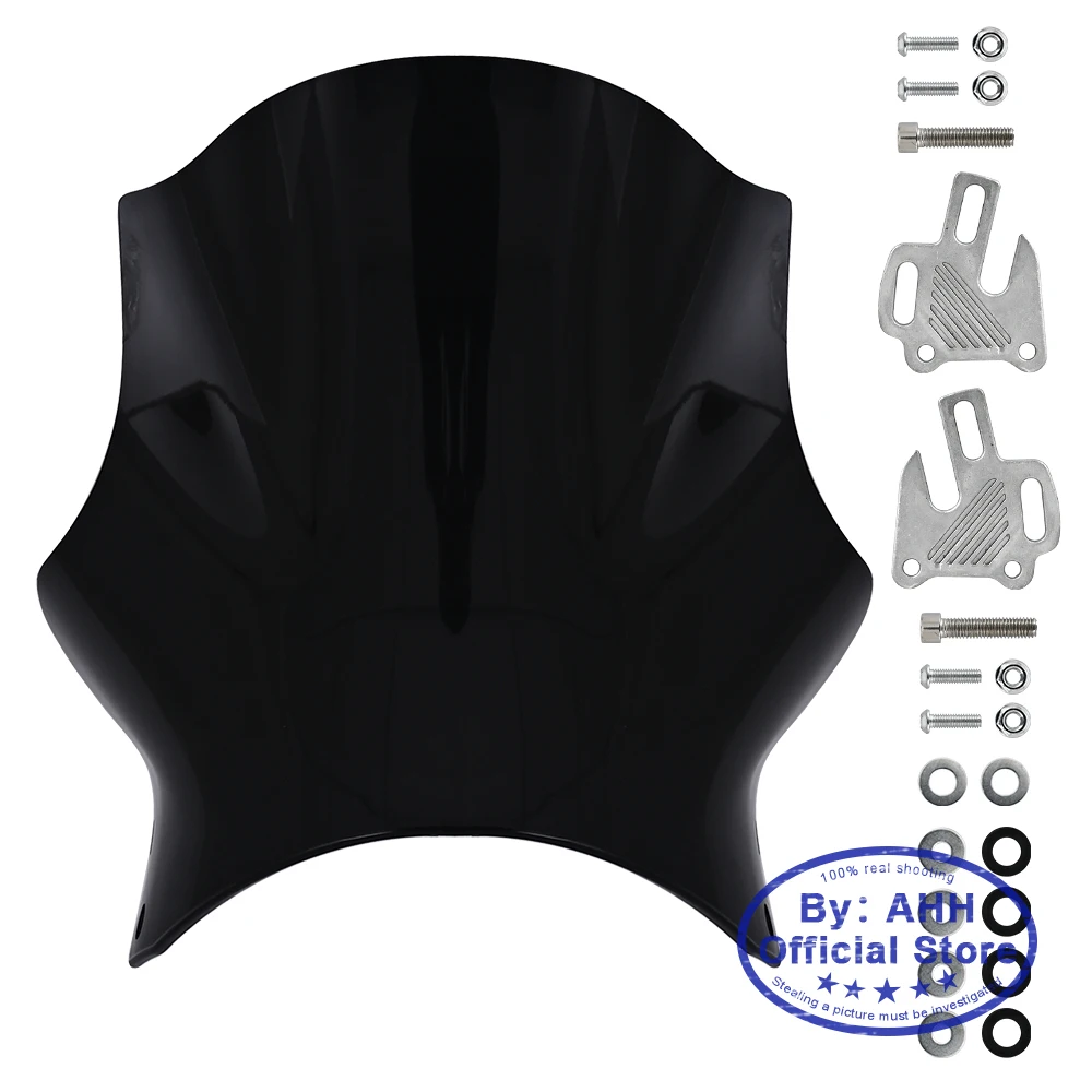 

Универсальное лобовое стекло мотоцикла, круглые фонари, ветровое стекло для уличного велосипеда, для HONDA Hornet CB400, CB600, CB750, CB900, CB919, CB250