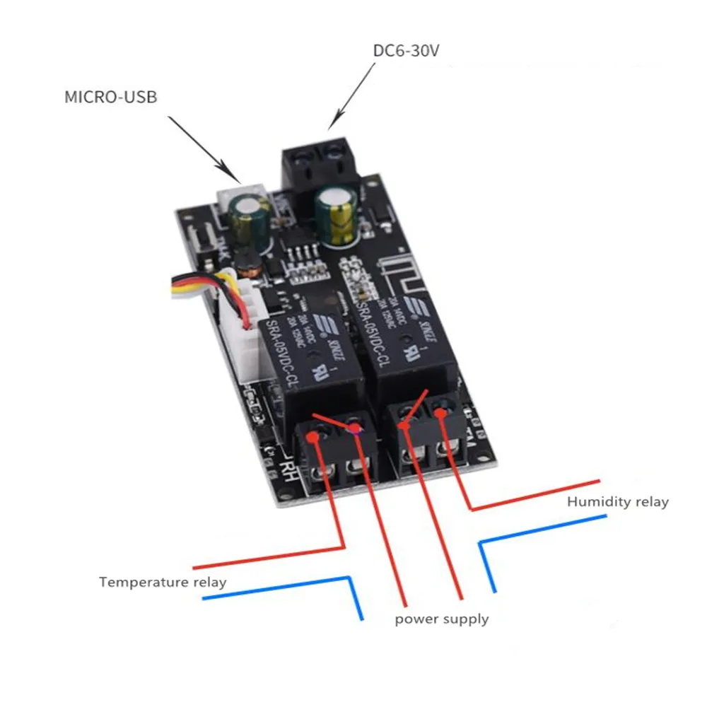Беспроводной датчик влажности и температуры Taidacent ESP8266 Термометр-Гигрометр с Wi-Fi
