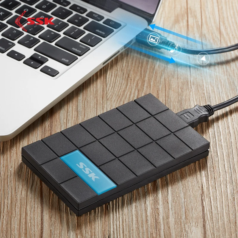 Чехол SSK для жесткого диска 2 5 дюйма SATA на USB3.0 адаптер SSD 1 ТБ Модель C внешнее