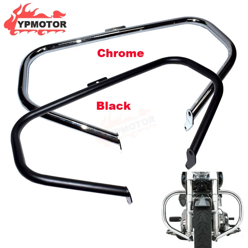 

Motorcycle Engine Guard Highway Crash Bar Bumper For Heritage Softail Classic FLSTC Springer FLSTS Fat Boy FLSTF Deluxe FLSTNI