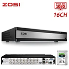 ZOSI 16-канальный 4-в-1 TVI AHD CVBS CVI 1080P CCTV Видео Авто рекордер материнская плата DVR для системы видеонаблюдения DVR комплект