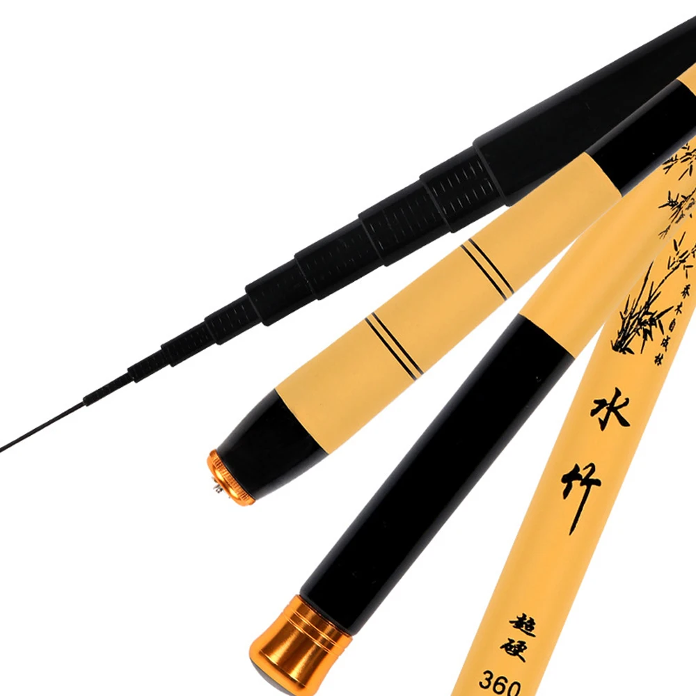 Супер жесткий Мощность ручная телескопическая удочка углеродного волокна