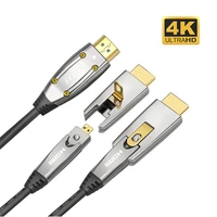4k hdmi compatible fiber optic cable ultra high speed audio video engineering cord 2 0 2 0b 18gbps for ps4 projector computer