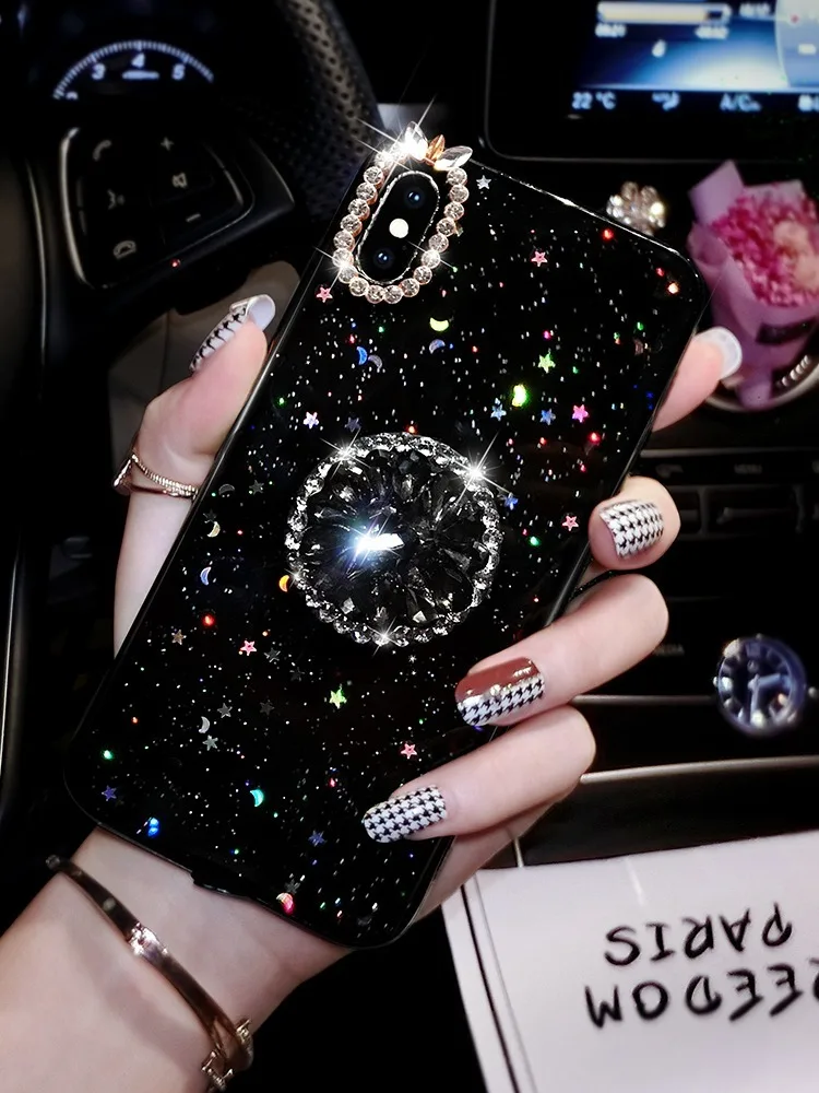 

Kickstand Holder Phone Cases For Samsung S20 Ultra S10 S9 S8 Plus S10E Glitter Diamond Case Fashion Coque For Samsung S20