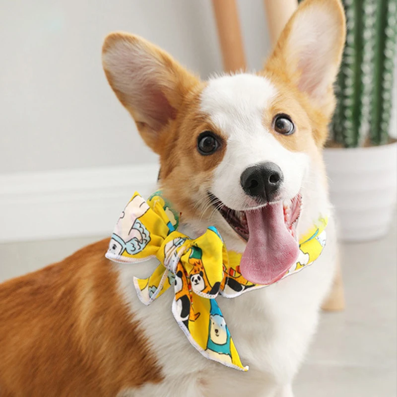 Модный летний крутой собачий ошейник с нейлоновым принтом персонализированный