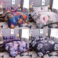 luxury flower pattern bedding set duvet cover floral printed comforter covers 23 pcs sets with pillowcase queen king euro sizes